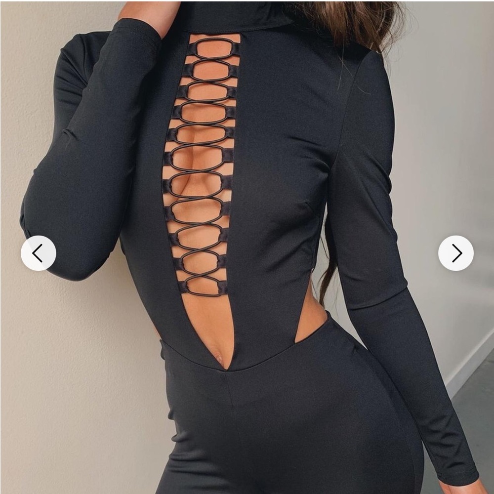 I.AM.GIA Black Cutout Jumpsuit